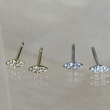Load image into Gallery viewer, Marquise earrings with diamonds