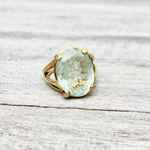 Load image into Gallery viewer, Seychelles ring with aquamarine
