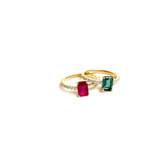 Load image into Gallery viewer, St. Barts ring with ruby and diamonds