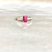Load image into Gallery viewer, St. Barts ring with ruby and diamonds
