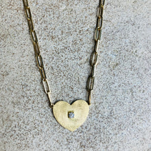 Load image into Gallery viewer, Paros heart with diamond
