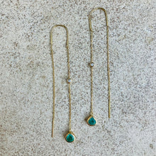 Load image into Gallery viewer, Formentera earrings with emeralds and diamonds
