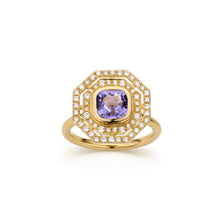 Load image into Gallery viewer, Samos ring with tanzanite and diamonds
