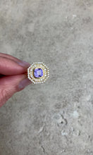 Load and play video in Gallery viewer, Samos ring with tanzanite and diamonds
