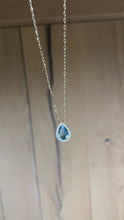 Load and play video in Gallery viewer, Belize necklace with aquamarine and diamonds
