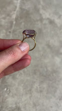 Load and play video in Gallery viewer, Ischa ring with amethyst and diamonds
