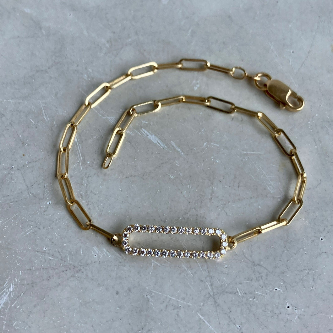 Maldives bracelet with diamonds