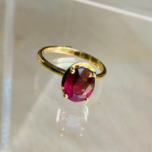 Load image into Gallery viewer, Grenada ring with red tourmaline
