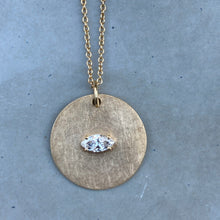 Load image into Gallery viewer, Paros medallion with marquise diamond
